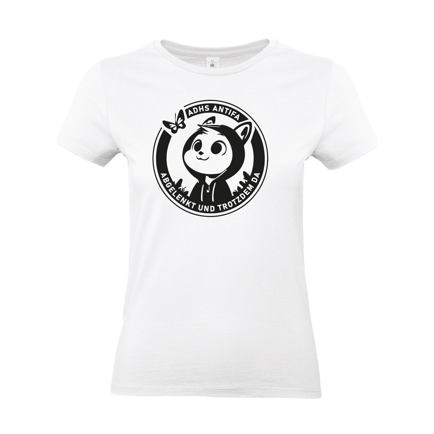 T-Shirt tailliert »ADHS Antifa Eichhörnchen «