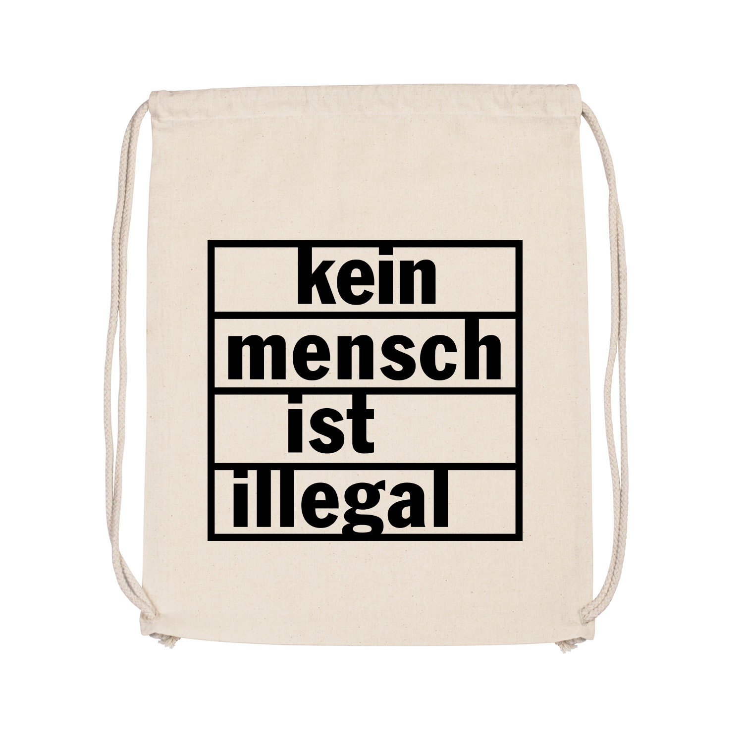 Turnbeutel »Kein Mensch ist Illegal«   