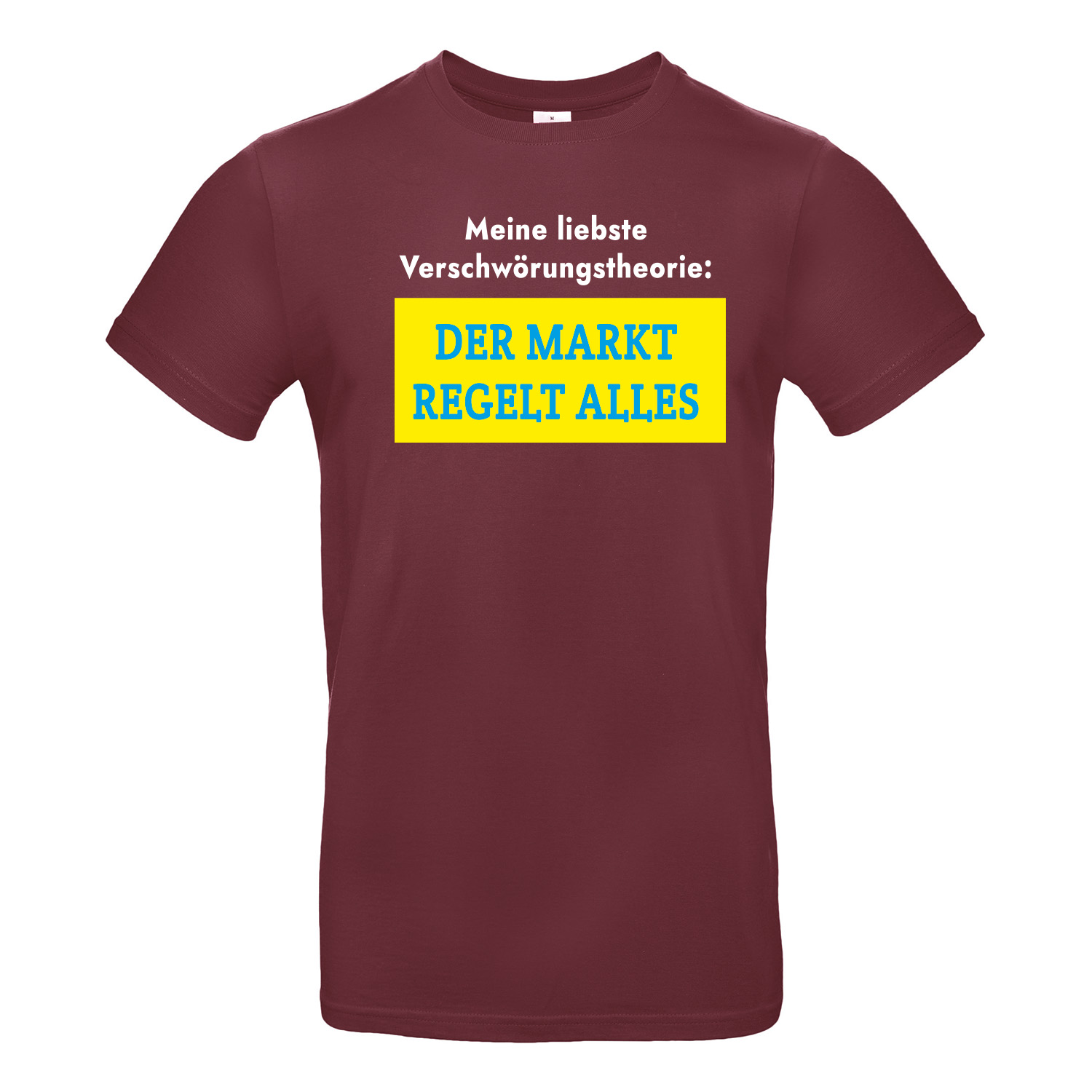T-Shirt  »Verschwörungstheorie Der Markt regelt alles«            