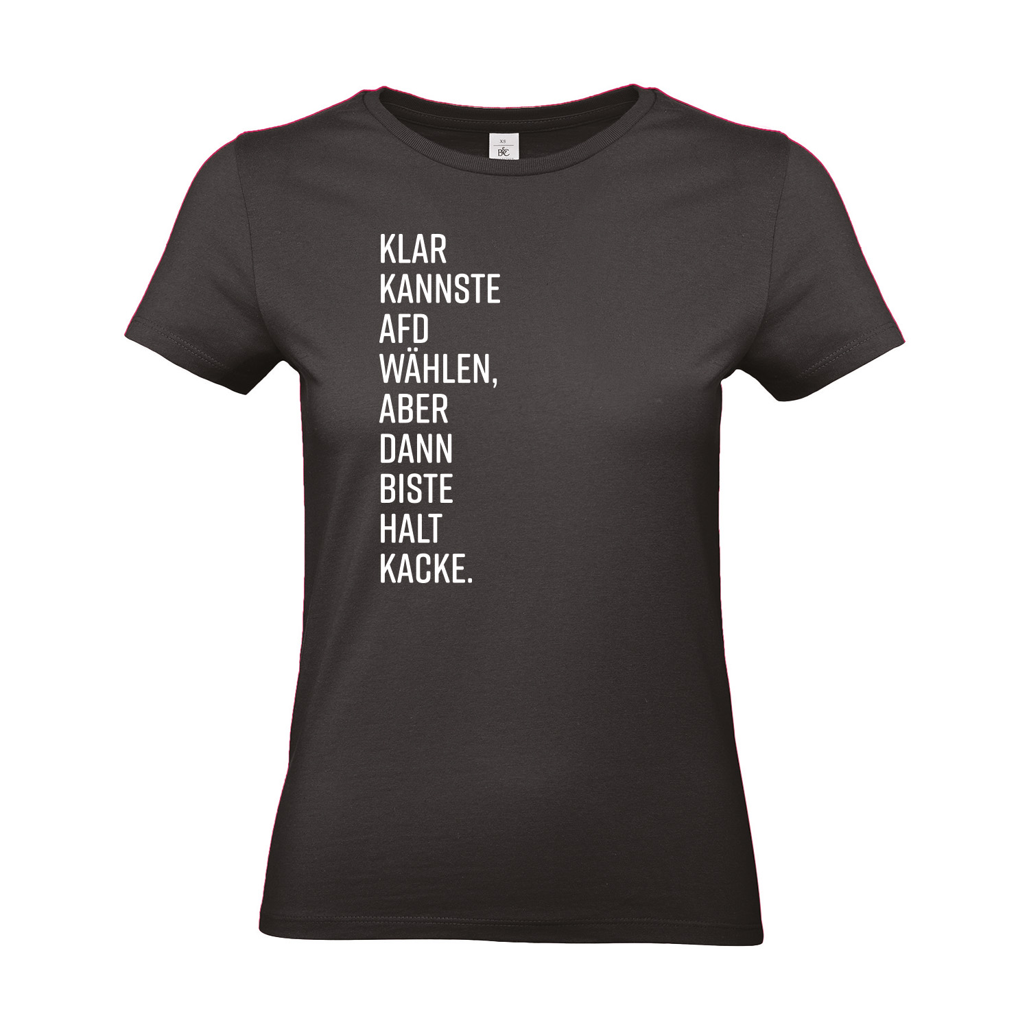 T-Shirt tailliert »Dann biste halt...«        